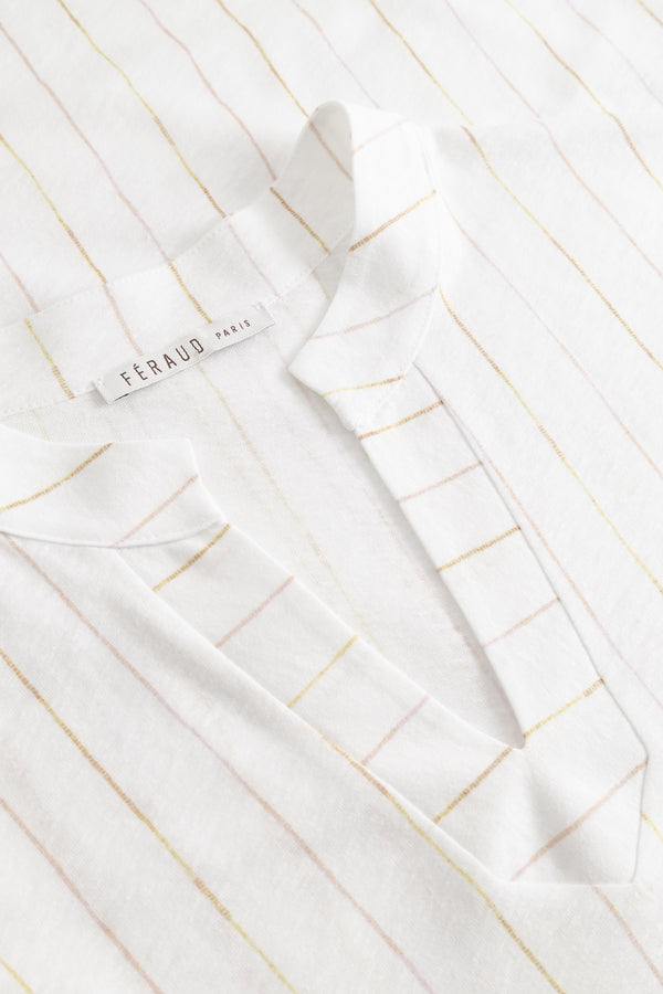 LINEN Nachthemd mit Ärmeln