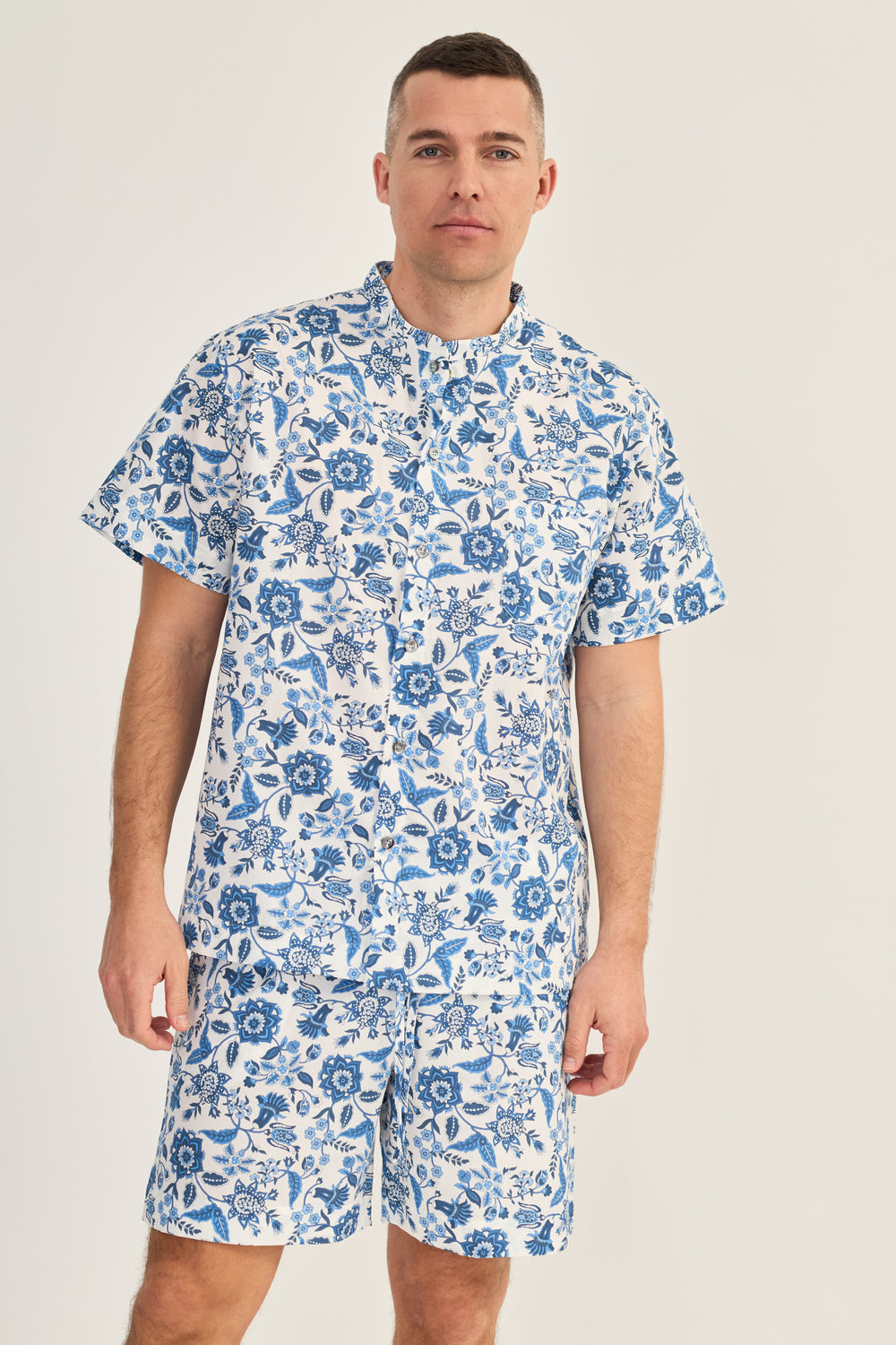 PAISLEY Pyjama mit Stehkragen