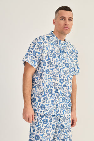 PAISLEY Pyjama mit Stehkragen