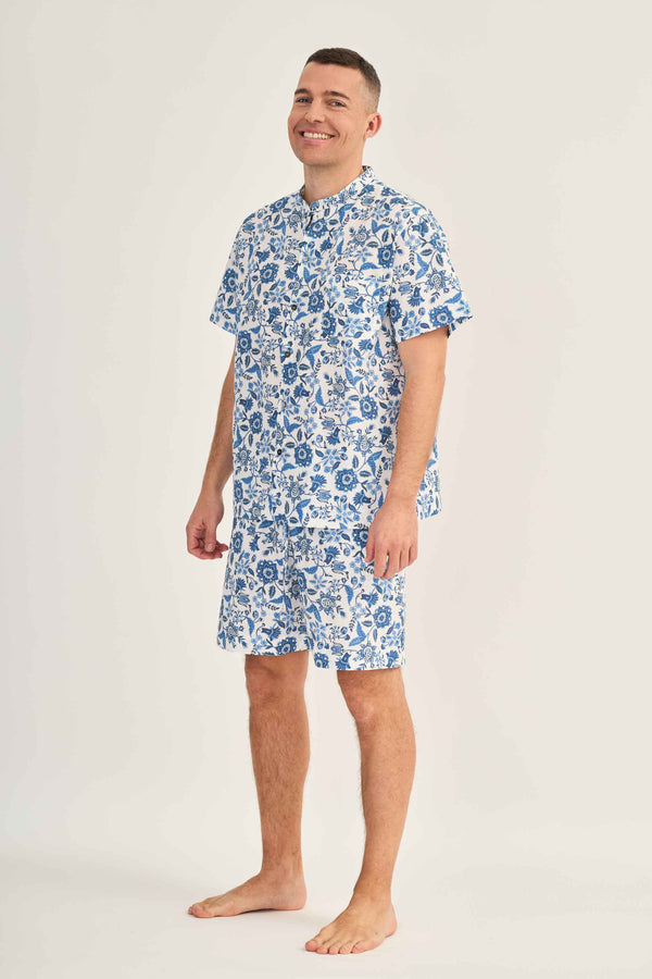 PAISLEY Pyjama mit Stehkragen