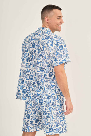 PAISLEY Pyjama mit Stehkragen