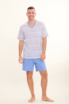 PIQUESTREIF kurzer Pyjama