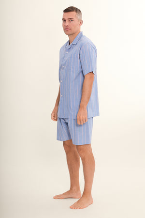 SEGELBLAU kurzer Pyjama