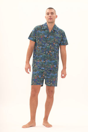 MIDNIGHT JUNGLE kurzer Pyjama