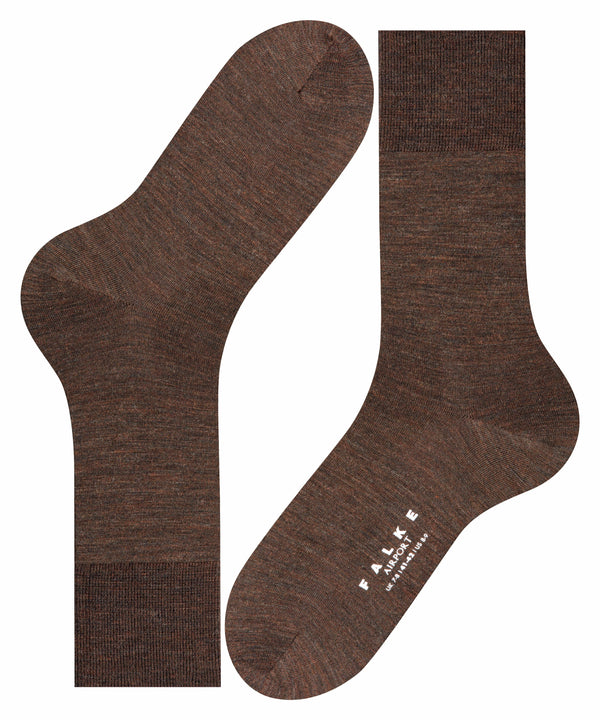 AIRPORT Merino-Socken BRAUN