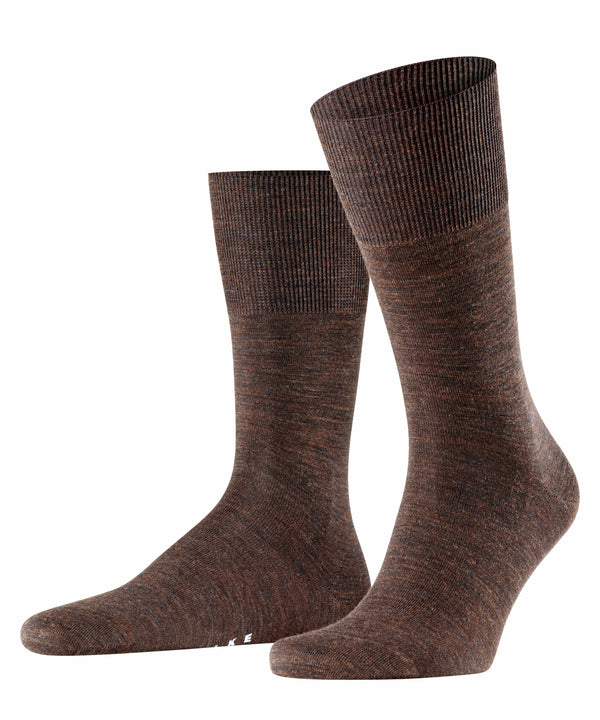 AIRPORT Merino-Socken BRAUN