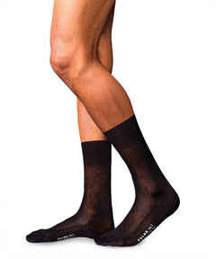 No. 9 Fil d'Ecosse-Socken SCHWARZ