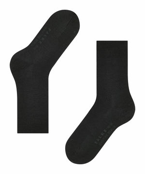 BERLIN Merino-Socken SCHWARZ