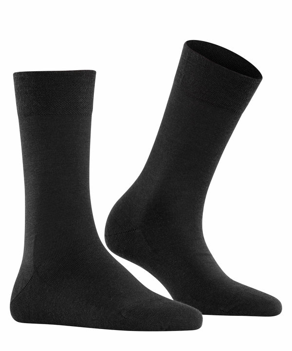 BERLIN Merino-Socken SCHWARZ