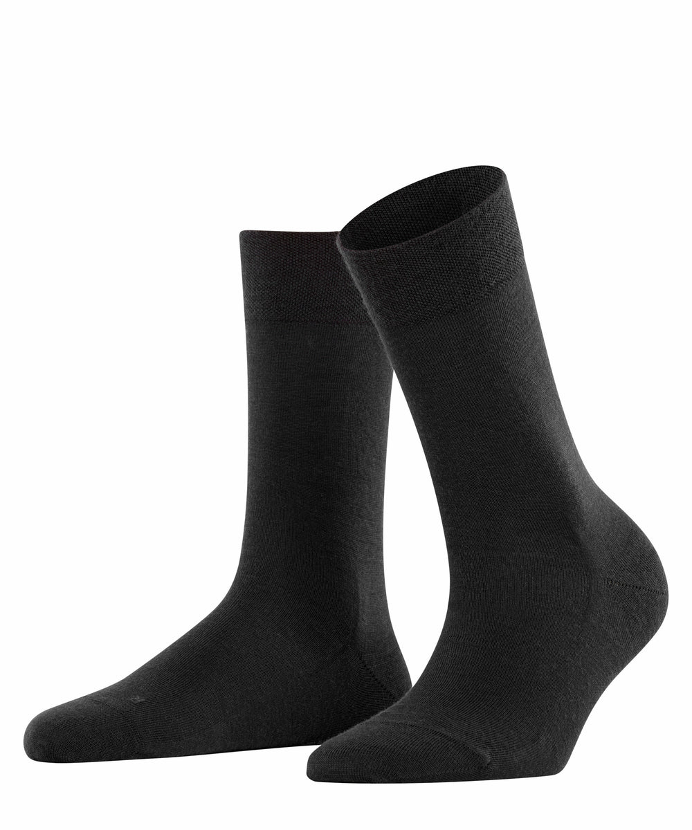 BERLIN Merino-Socken SCHWARZ