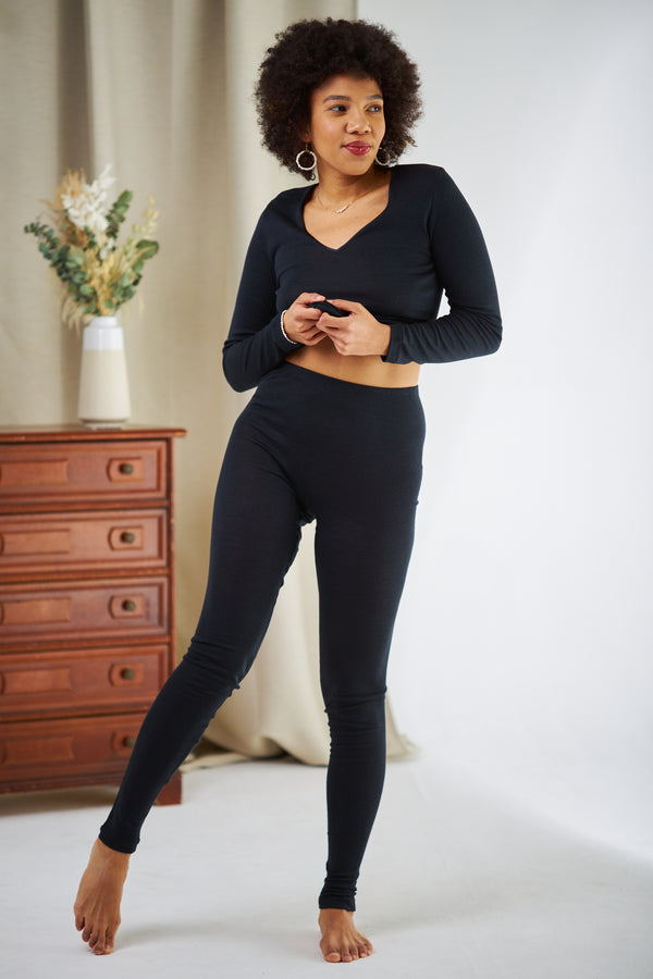 VANESSA Wolle-Seide-Hose